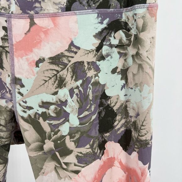 Fabletics Salar Solid powerhold ankle leggings large floral activewear workout - Picture 5 of 6